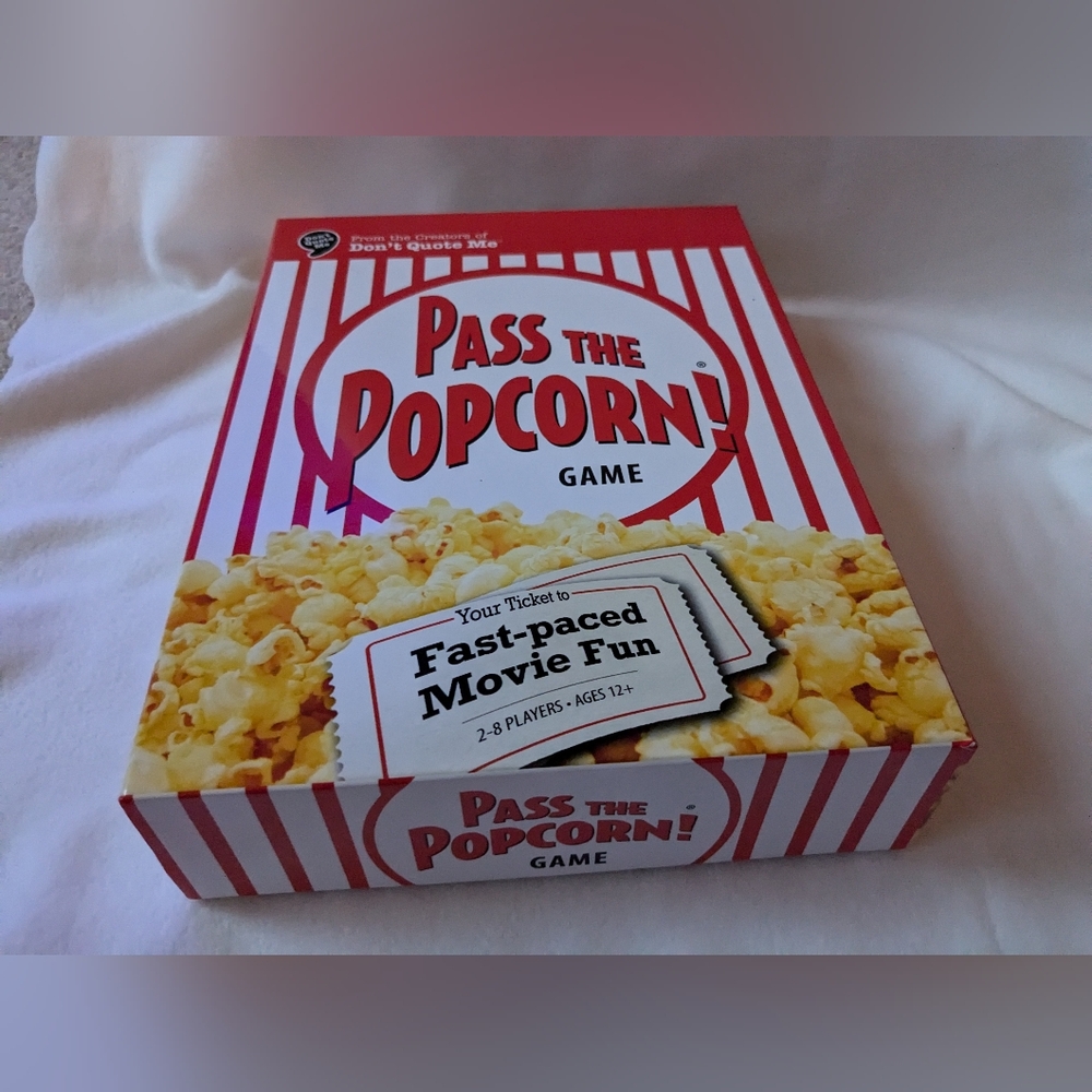 Pass The Popcorn Board Game Fast Pace Movies Fun